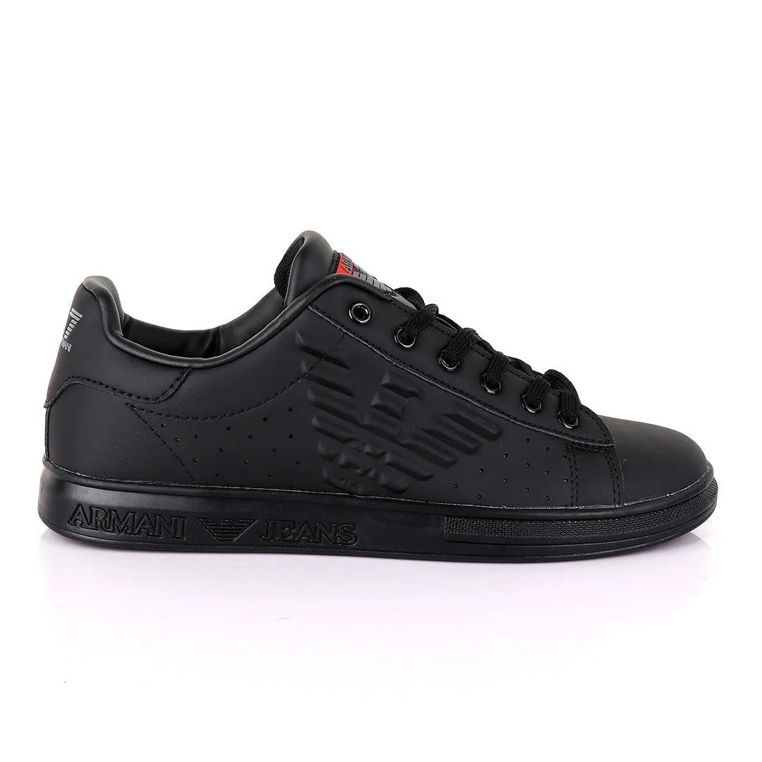 Black Logo Sneakers